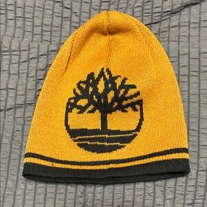 Timberland Yellow and Black Beanie Hat